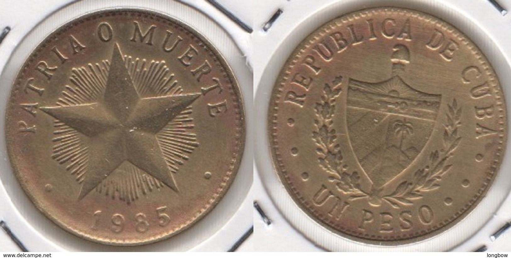 Cuba 1 Peso 1985 KM#105 - Used - Cuba