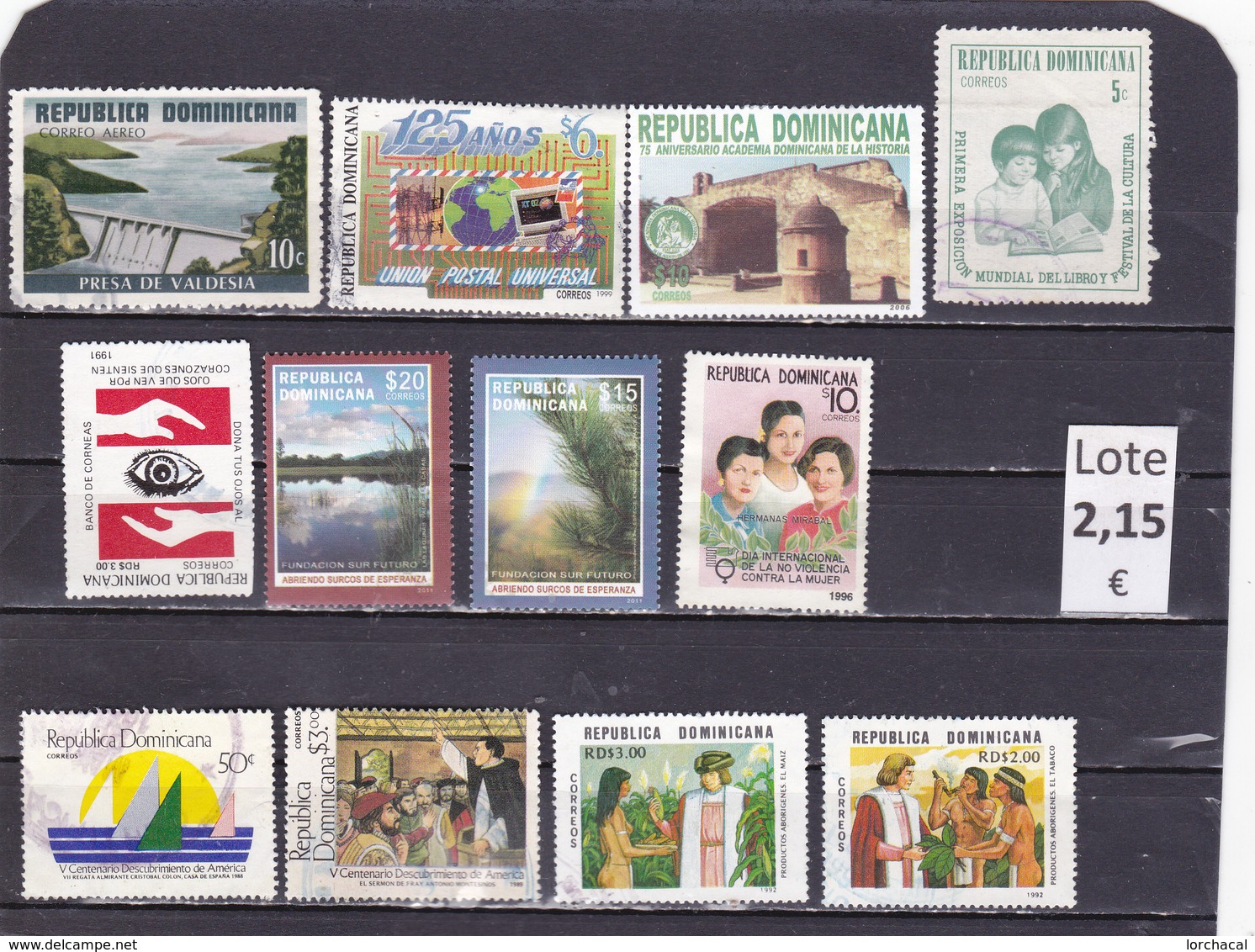 República Dominicana  -  Lotes  12   Sellos Diferentes  -  12/11095 - República Dominicana