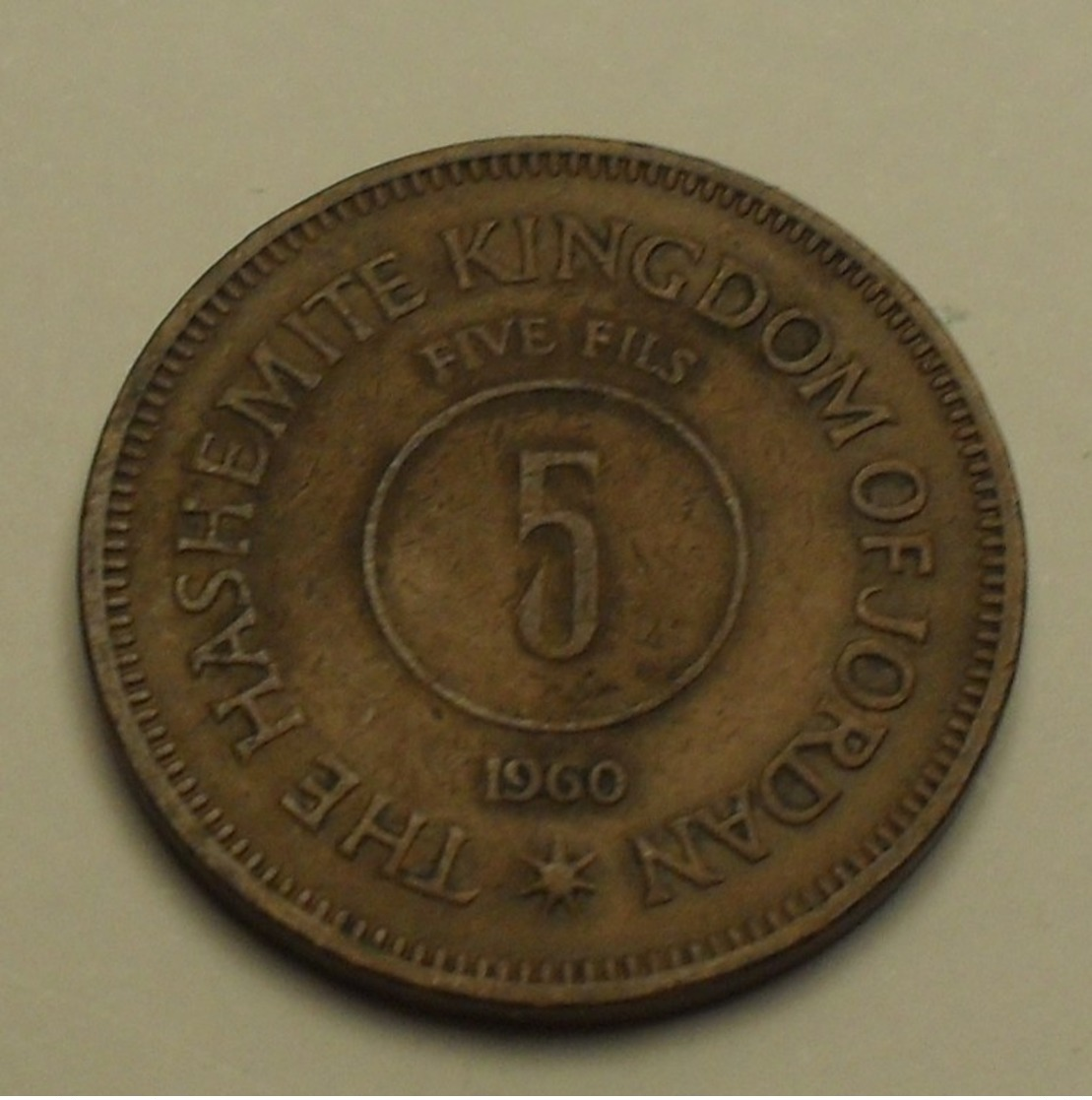 1960 - Jordanie - Jordan - 1379 - 5 FILS - KM 9 - Jordan