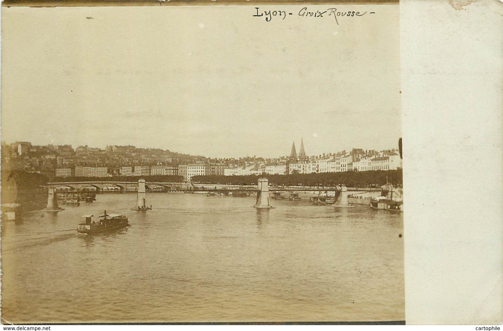 69 - LYON - Carte Photo Croix Rousse En 1919 - Lyon 4