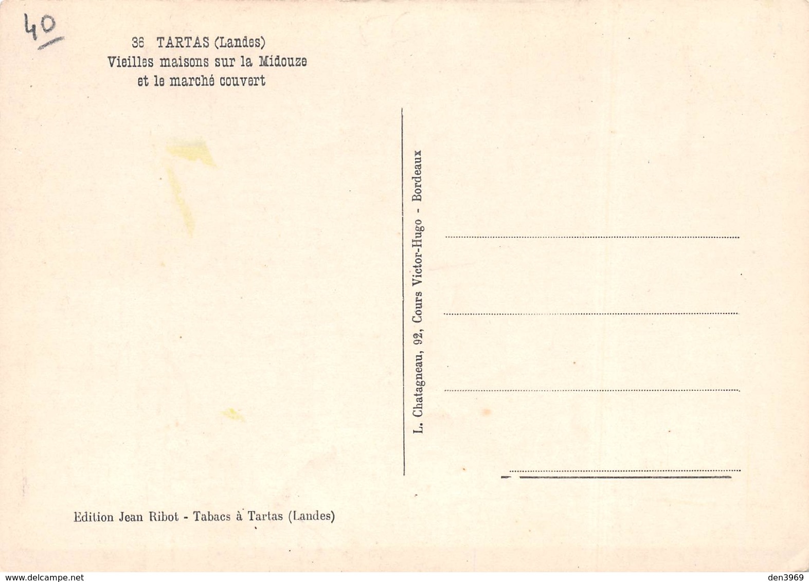 Tartas - Vieilles Maisons Sur La Midouze Et Le Marché Couvert - Tartas