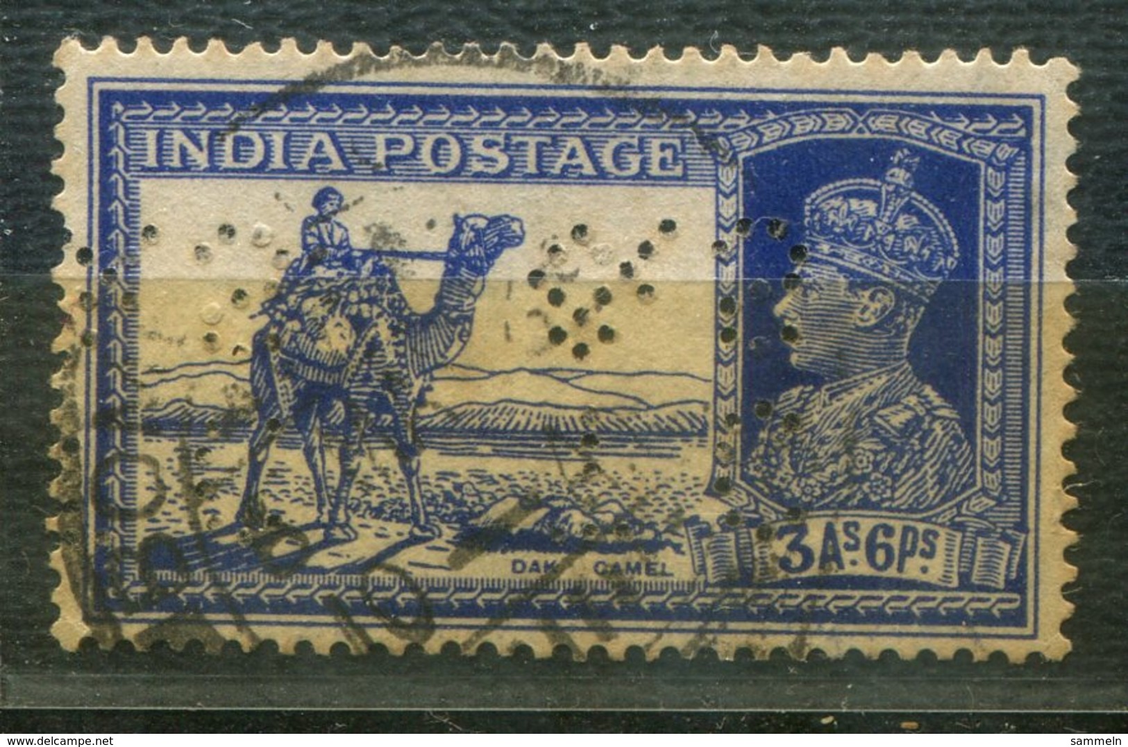 4344 - INDIEN / INDIA - Mi. 153, Perfin "TC / &S" - Used Stamps