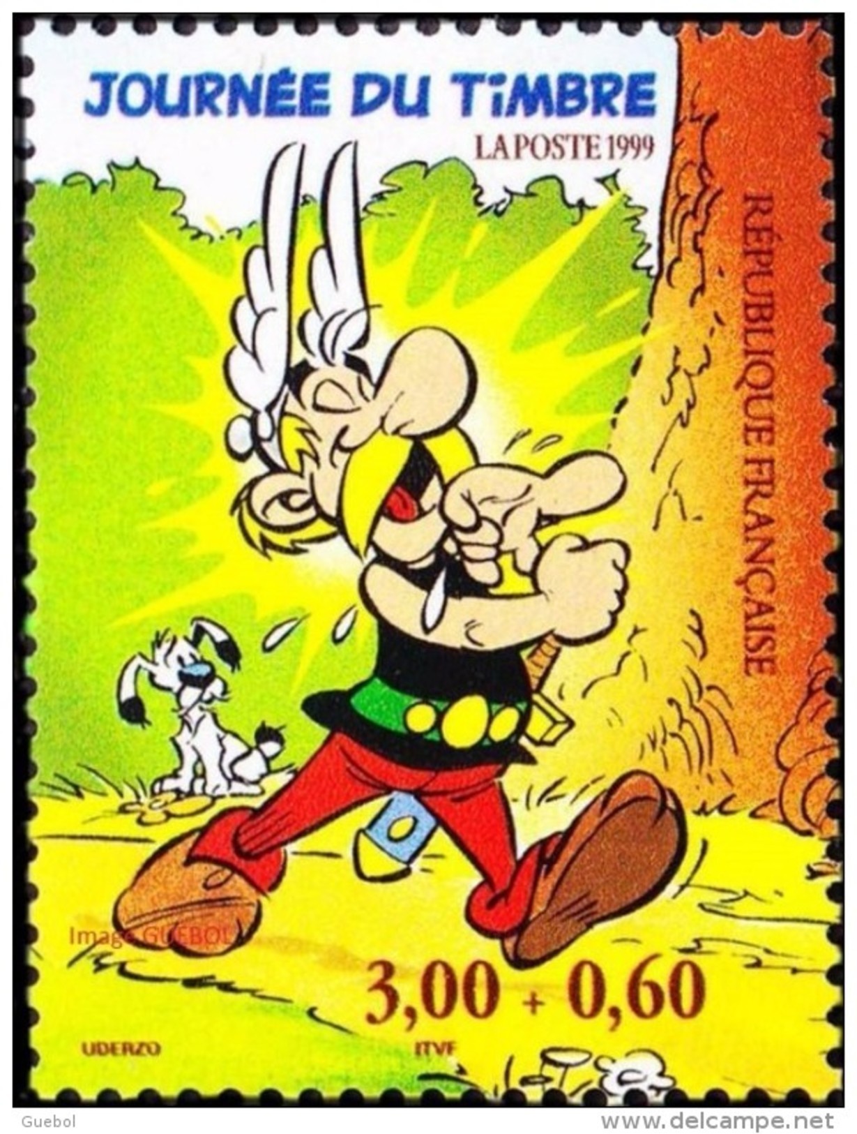 France N° 3228 ** Journée Du Timbre - Astérix Le Gaulois Surtaxé - Neufs