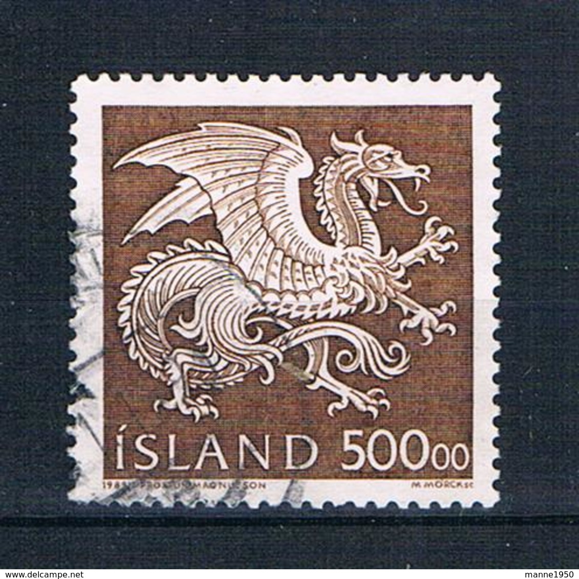 Island 1989 Drache Mi.Nr. 703 Gestempelt - Gebraucht