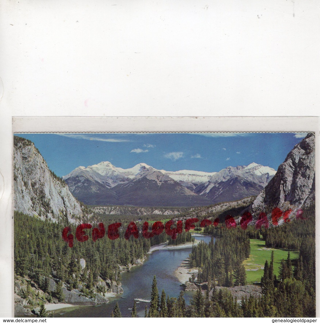 CANADA  - CANADIAN ROCKIES- THE BOW VALLEY AND BOW RIVER AS SEEN FROM THE BANFF SPRINGS HOTEL - Non Classés