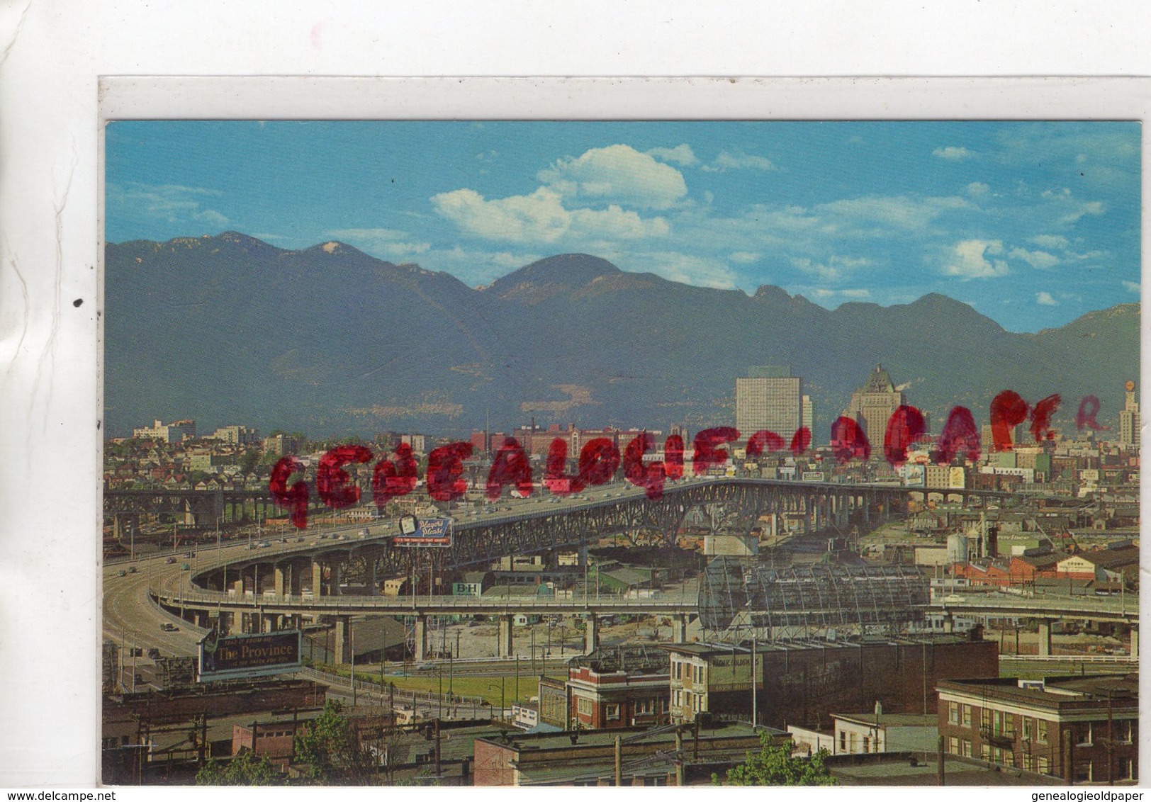 CANADA  - VANCOUVER- GRANVILLE ST BRIDGE AND SKYLINE - Vancouver