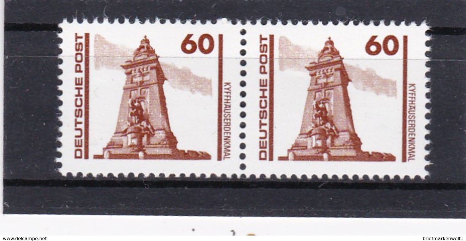 DDR, Nr. 3347 F 25** Mit Vergleichsmarke, Schantl 30,- Euro  (T 10291) - Abarten Und Kuriositäten
