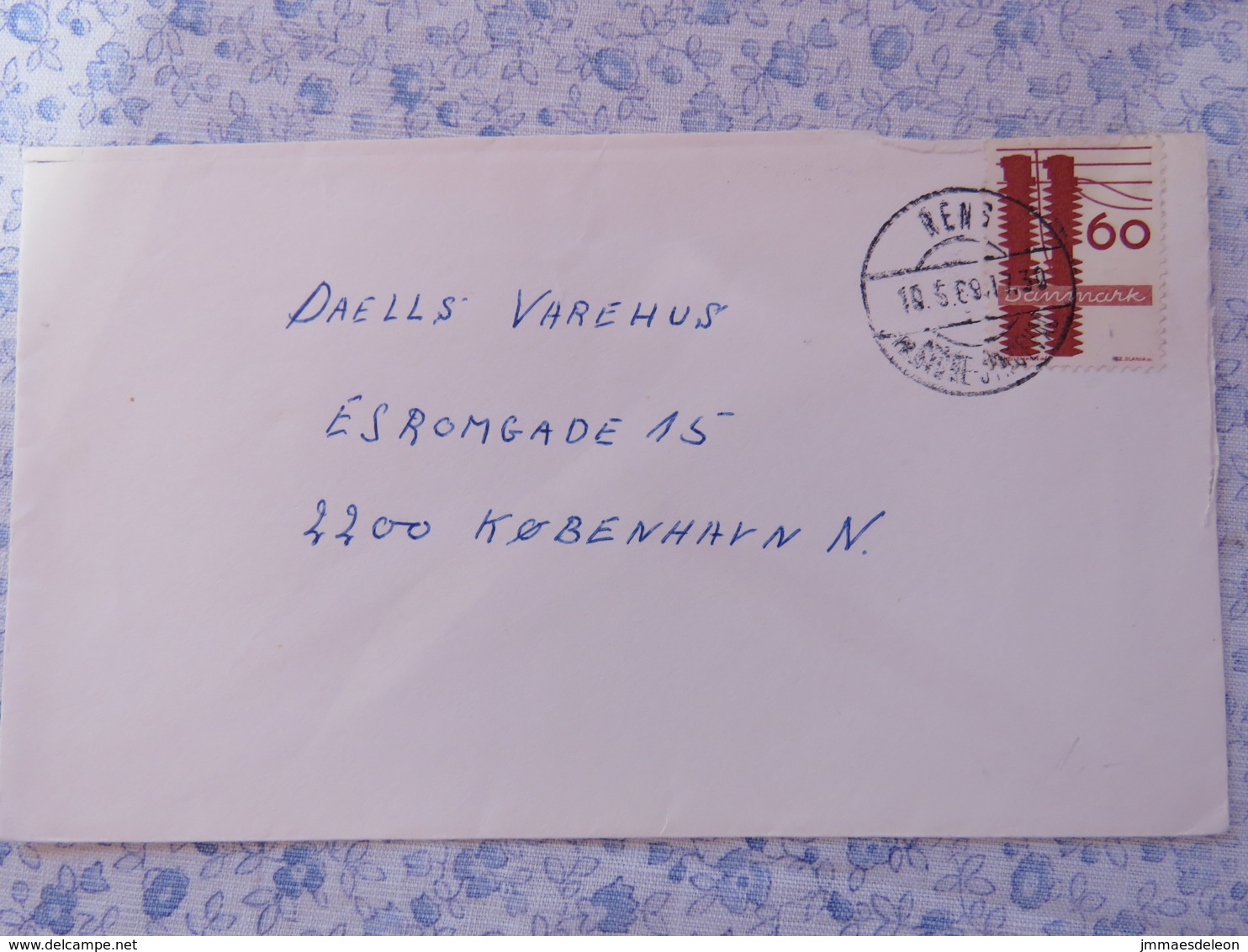 Denmark 1969 Cover Rens To Copenhagen - Electricity - Covers & Documents