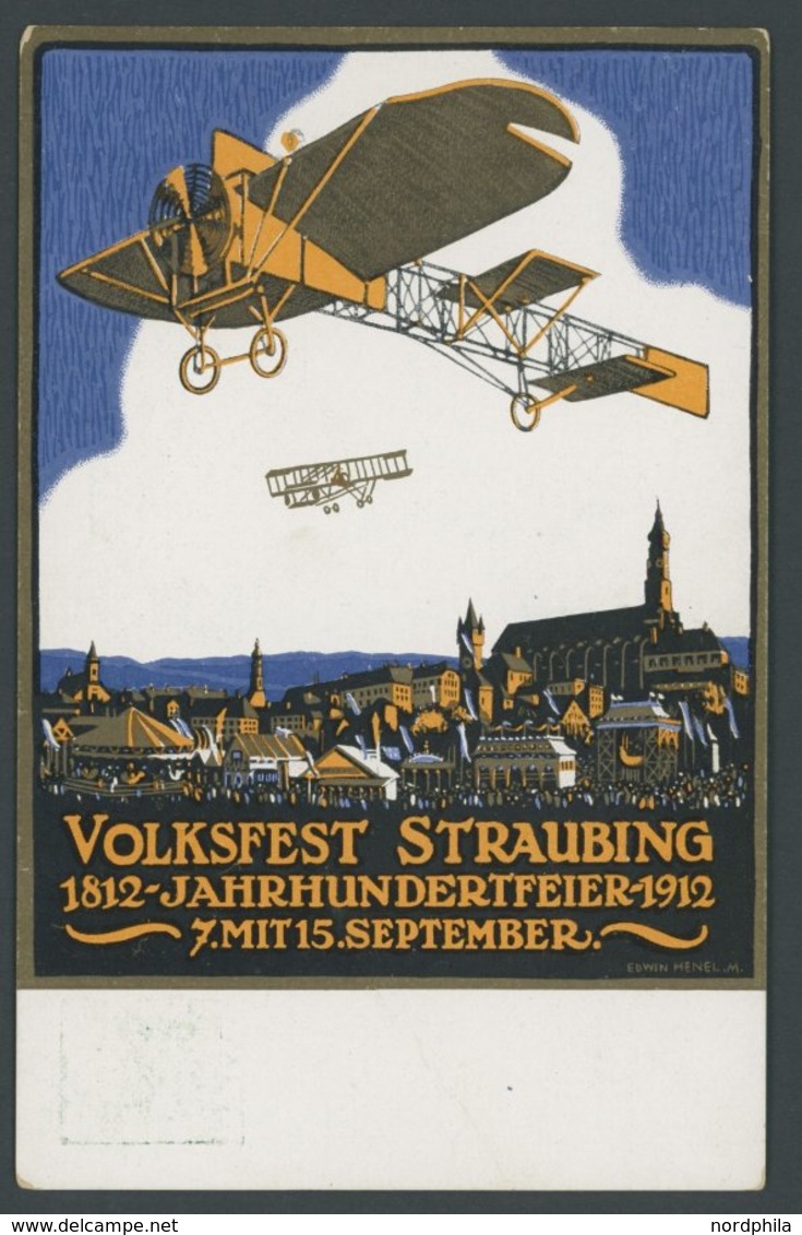 BAYERN PP 27C69 BRIEF, Privatpost: 1912, 5 Pf. Luitpold Volksfest Straubing, Ungebraucht, Pracht - Otros & Sin Clasificación