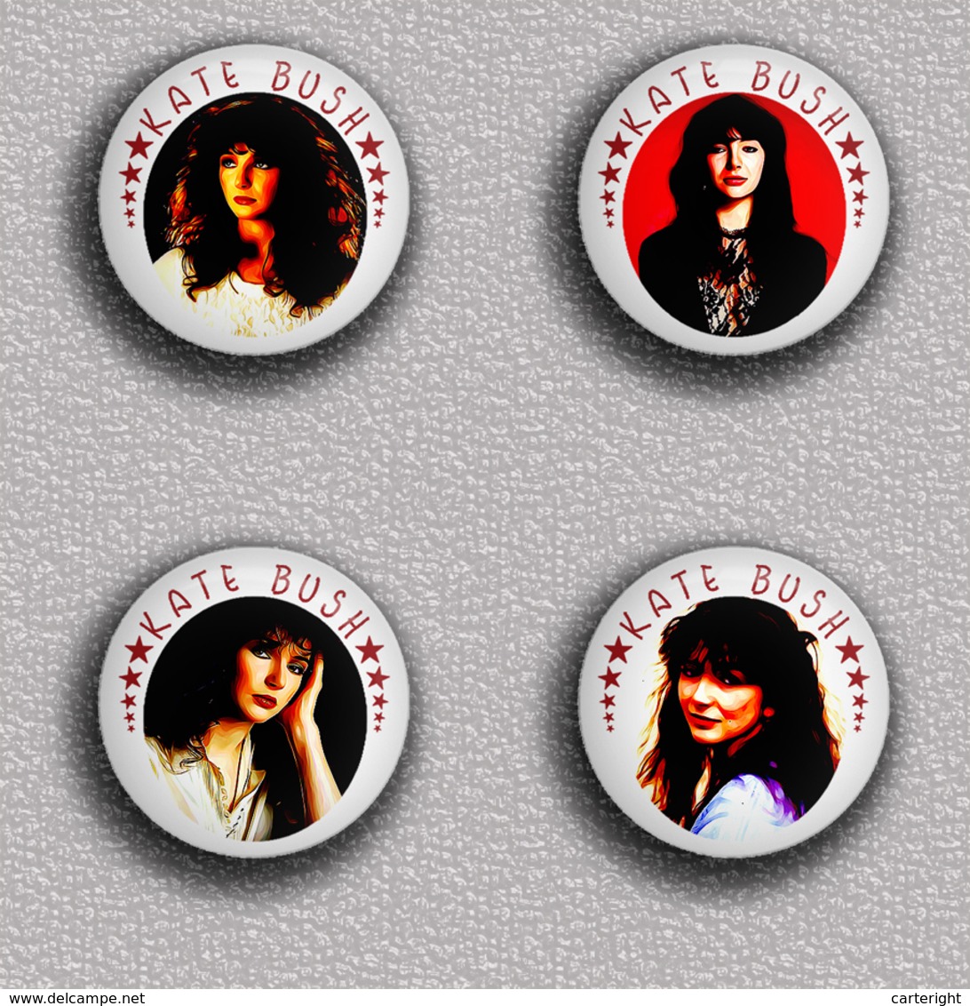 35 X KATE BUSH Music Fan ART BADGE BUTTON PIN SET 2 (1inch/25mm Diameter) - Musique