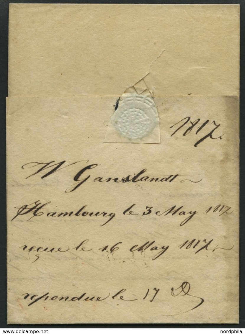 HAMBURG - THURN UND TAXISCHES O.P.A. 1817, R.4. HAMBURG, L1 Auf Brief Nach Bordeaux, Pracht - Altri & Non Classificati