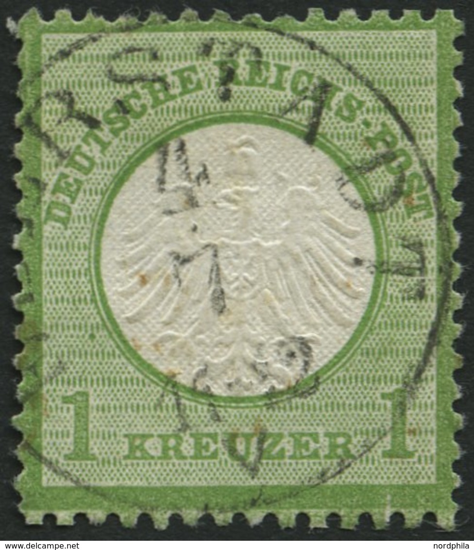 THURN Und TAXIS DR 7 O, EBERSTADT Zentrisch Auf 1 Kr. Gelblichgrün, Pracht, Mi. 70.- - Used Stamps