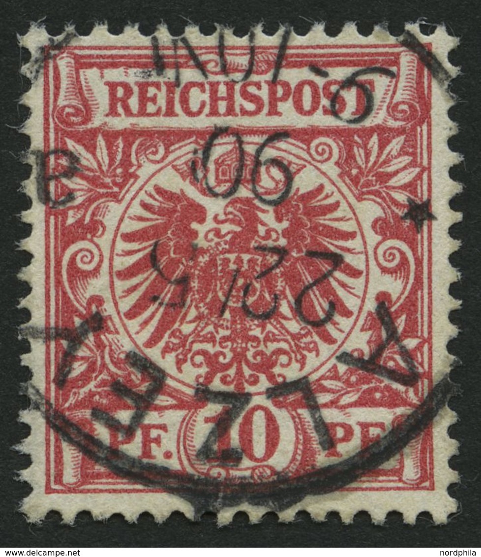 Dt. Reich 47ba O, 1890, 10 Pf. Lebhaftrosarot, Pracht, Gepr. Zenker, Mi. 60.- - Andere & Zonder Classificatie