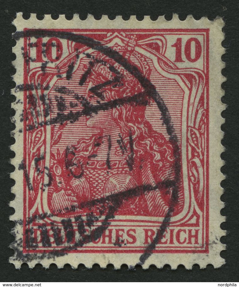 Dt. Reich 86Ic O, 1911, 10 Pf. Karmin Friedensdruck, Pracht, Gepr. Dr. Hochstädter, Mi. 200.- - Other & Unclassified