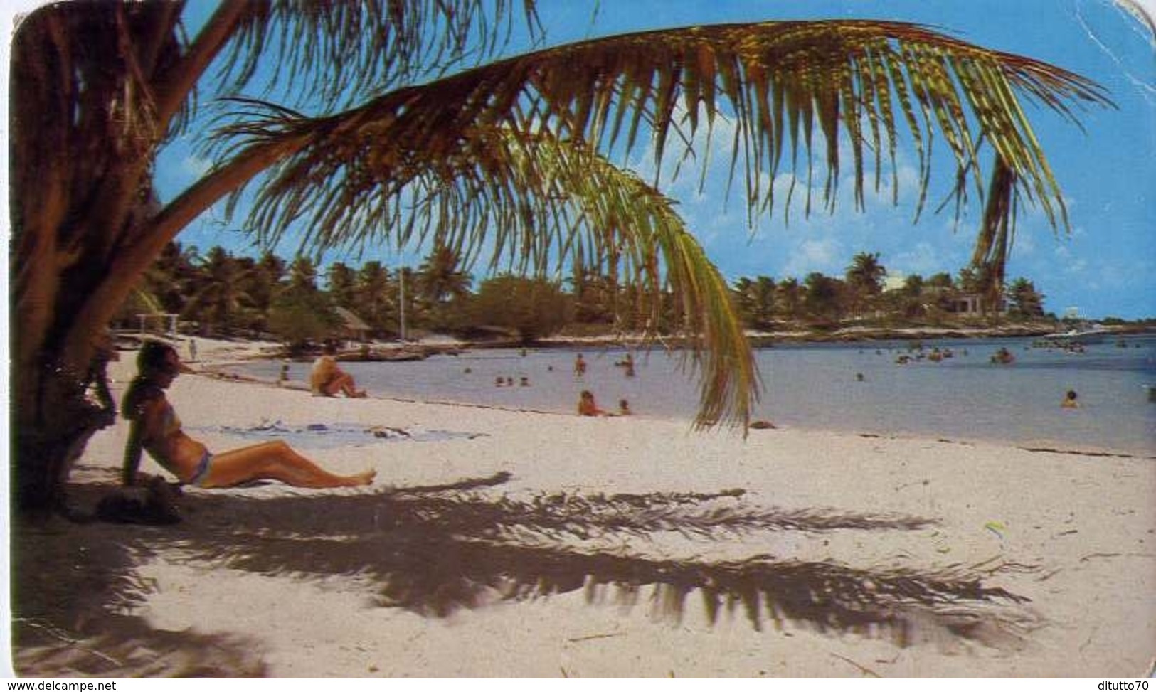 La Playa En Akumal - Quintana Roo - Mexico - Formato Piccolo Viaggiata – E 9 - Messico