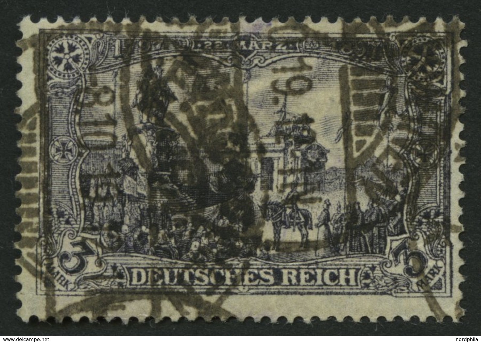 Dt. Reich 96AII O, 1919, 3 M. Kriegsdruck, Gezähnt A, Leichte Aufklebefalte, Pracht, Gepr. Jäschke-L., Mi. 650.- - Other & Unclassified