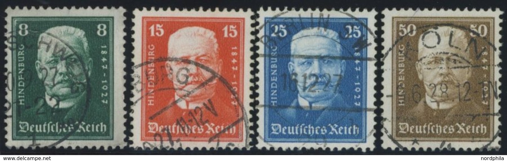 Dt. Reich 403-06 O, 1927, Hindenburg, Prachtsatz, Mi. 65.- - Other & Unclassified
