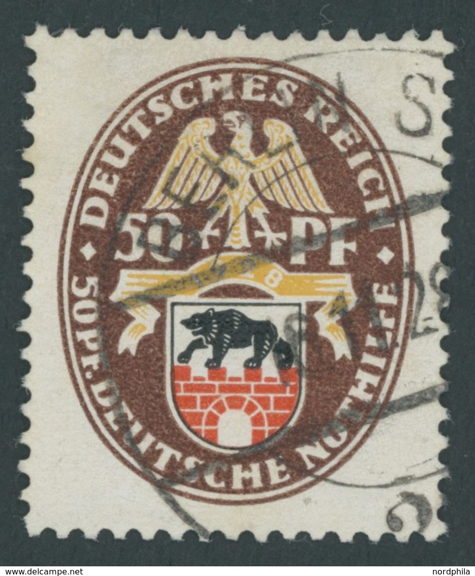 Dt. Reich 429 O, 1928, 50 Pf. Nothilfe, Pracht, Mi. 120.- - Altri & Non Classificati