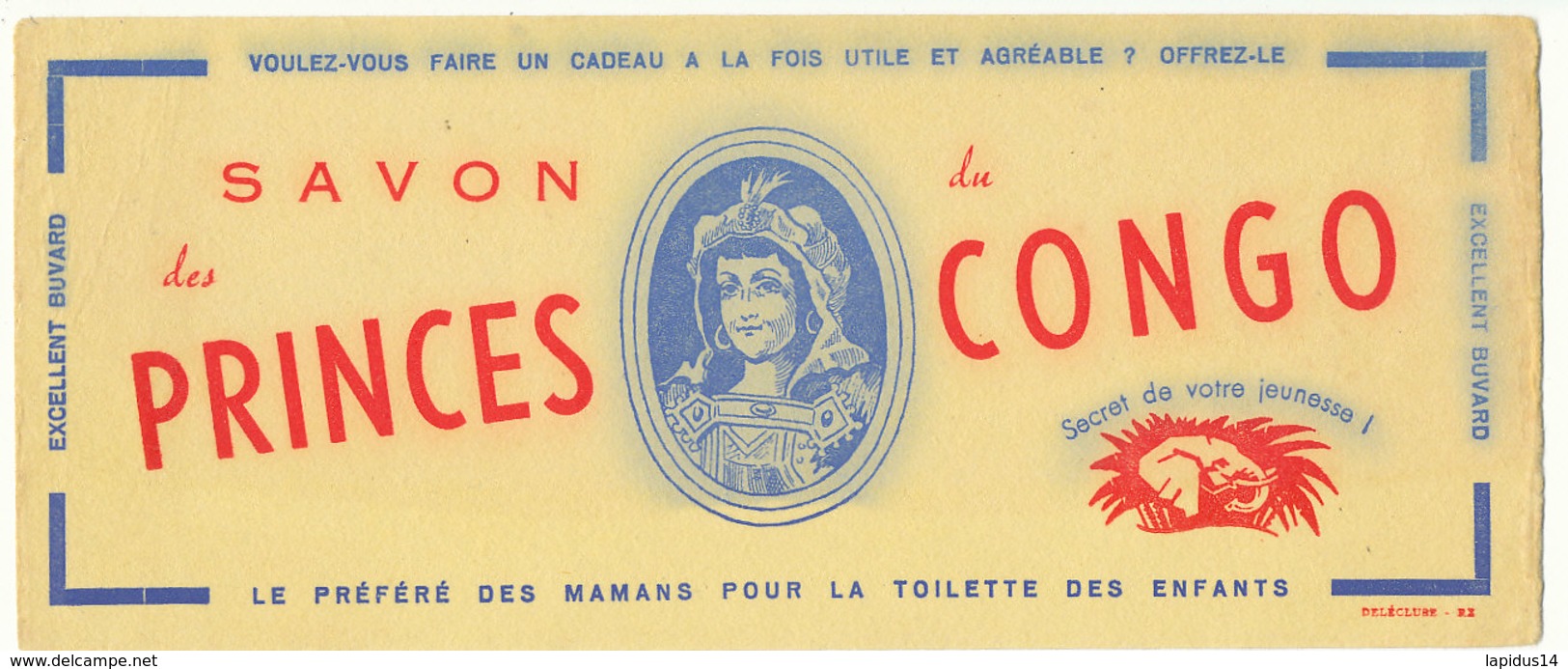 BU 1538 -/  BUVARD   SAVON  DES PRINCES CONGO - Parfums & Beauté