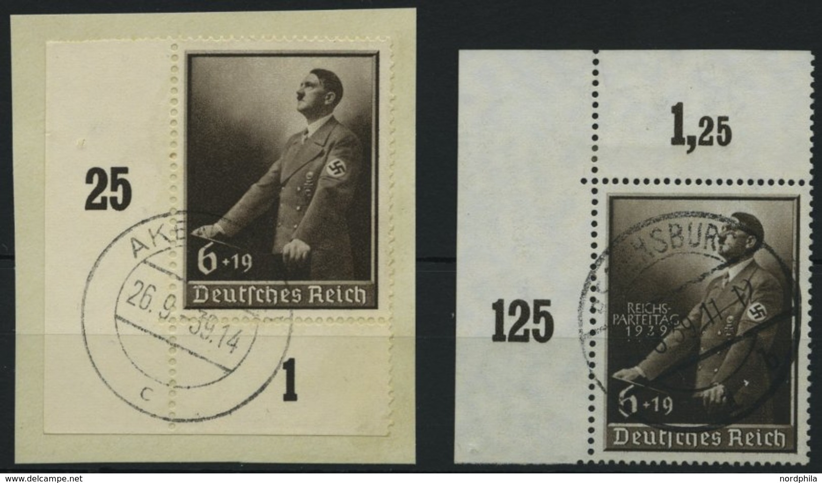 Dt. Reich 694 BrfStk,701 O , 1939, 6 Pf. Tag Der Arbeit Und Reichsparteitag, 2 Bogenecken, Pracht - Other & Unclassified