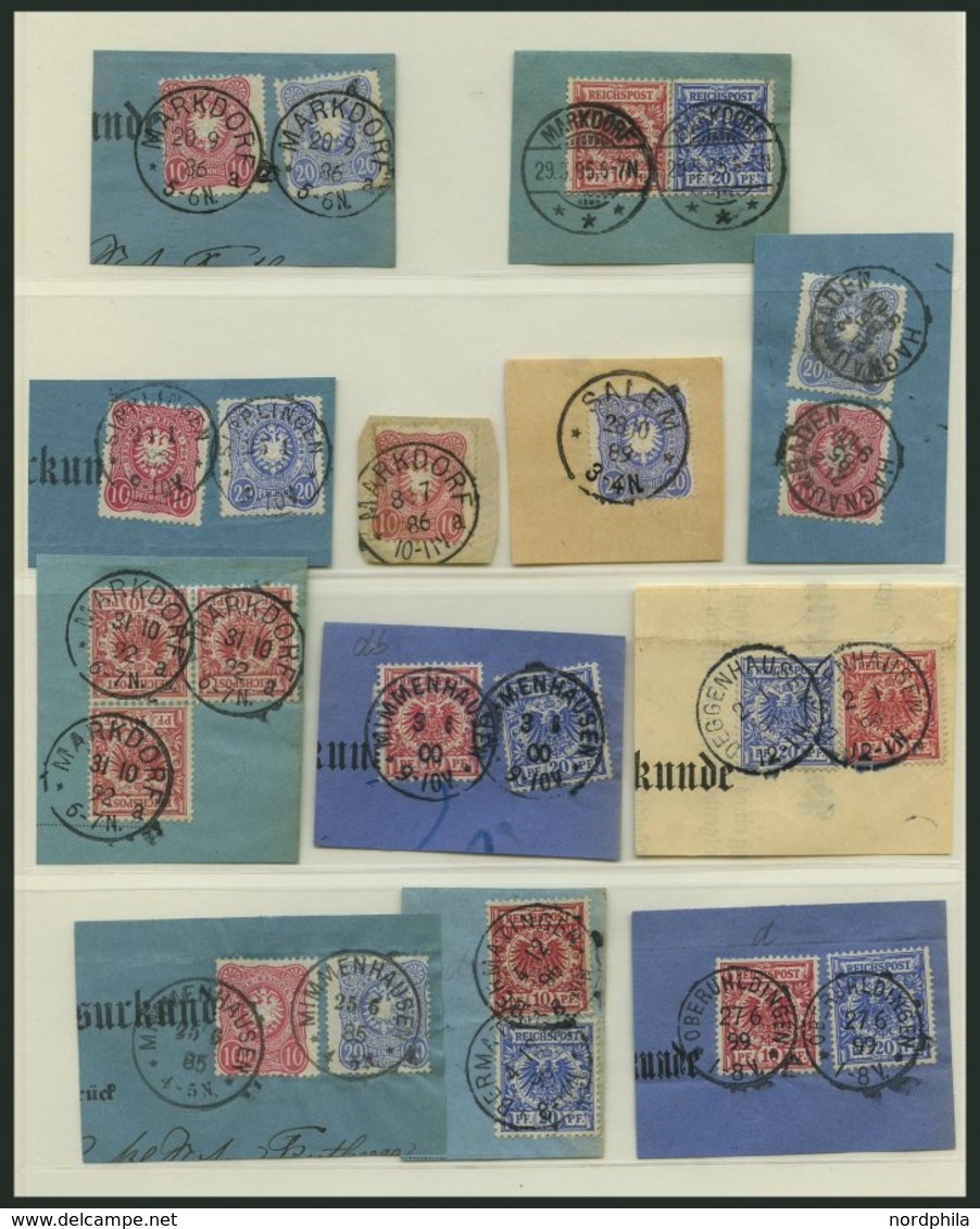 SAMMLUNGEN O,* , Alter, Fast Nur Gestempelter Sammlungsteil Dt. Reich Von 1872-1920 Mit Vielen Guten Werten, Etwas Unter - Used Stamps