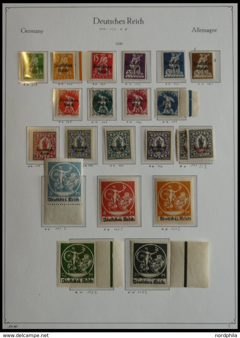 SAMMLUNGEN 98-337 **, 1919-23, Inflation: Postfrischer Kompletter Sammlungsteil Auf KA-BE Seiten, Incl. Mi.Nr. 331a **,  - Used Stamps