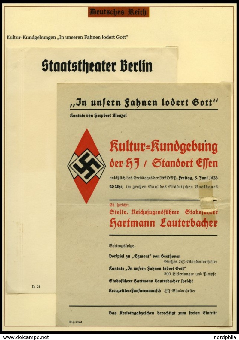 SAMMLUNGEN Brief,BrfStk , 1937-45, Motivsammlung Die Hitler-Jugend, eine hochinteressante Dokumentation auf 65 Seiten au