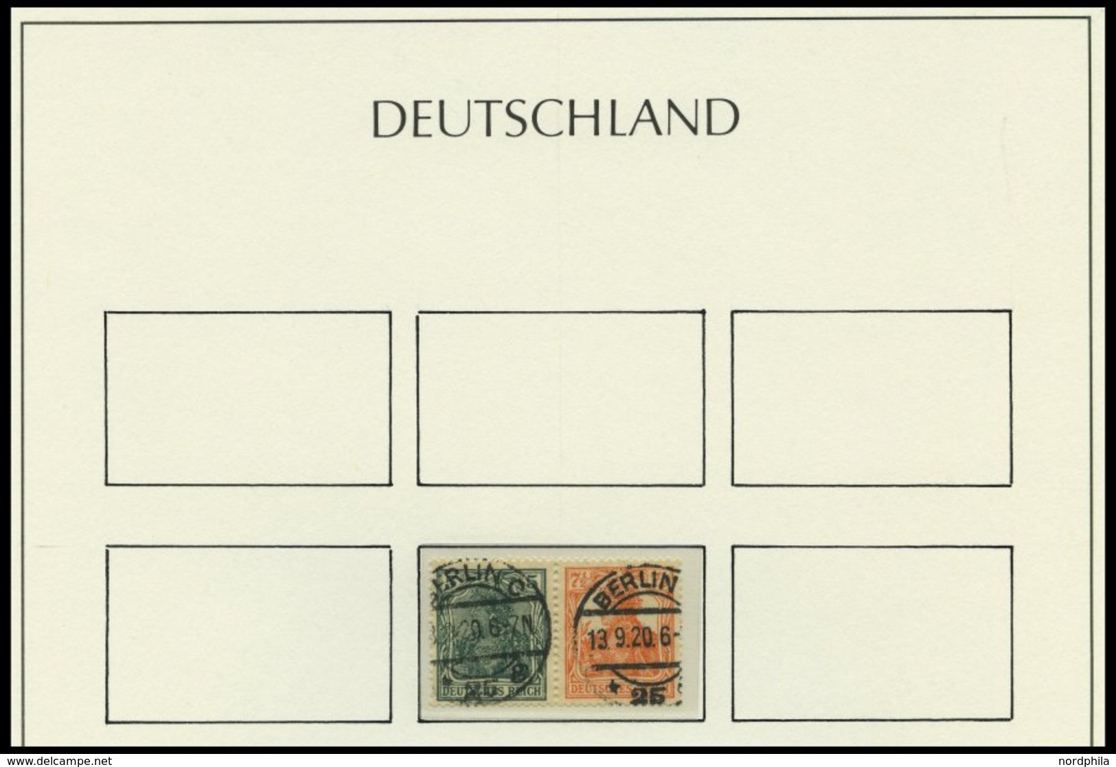 ZUSAMMENDRUCKE A. W 5-KZ 19 O, 1921-33, Gestempelte Partie Verschiedener Zusammendrucke Auf Leuchtturmseiten, Mit Einige - Se-Tenant