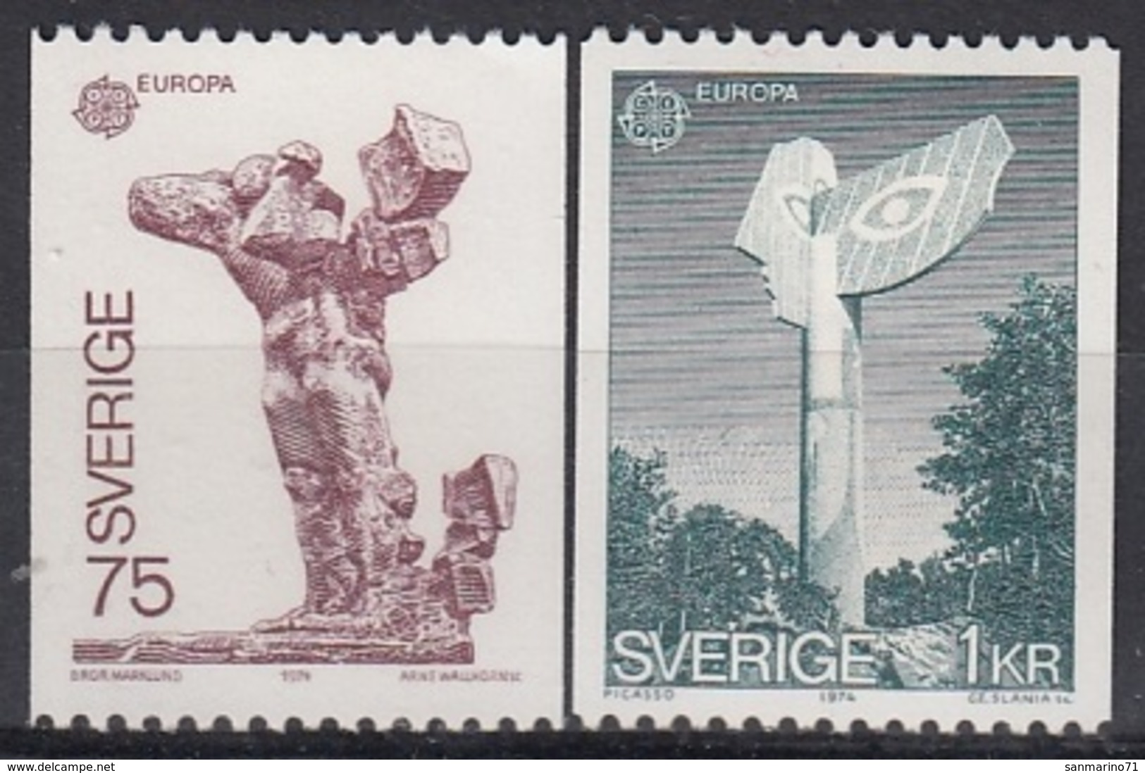 SWEDEN 852-853,unused - Monumenten