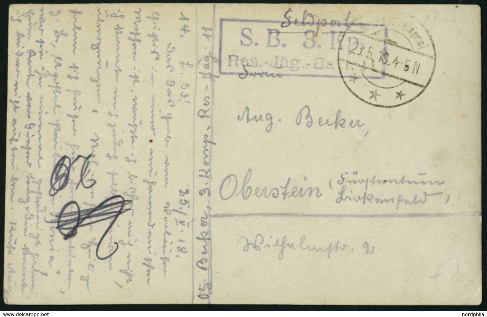 DP TÜRKEI 1918, Feldpoststation HEBRON Auf Feldpost-Ansichtskarte Der 3.Komp.Res.Jäg.Batt 11, Pracht - Turquie (bureaux)