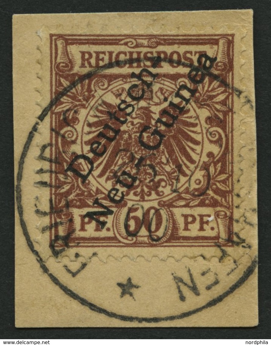 DEUTSCH-NEUGUINEA 6 BrfStk, 1897, 50 Pf. Lebhaftrötlichbraun, Stempel STEPHANSORT, Prachtbriefstück, Gepr. Bothe, Mi. (6 - Duits-Nieuw-Guinea