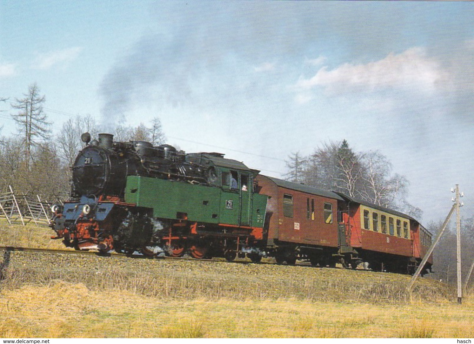 1954551Dampf-Schmalspurlokomotive Nr.21 (Karte 21-15) - Trains