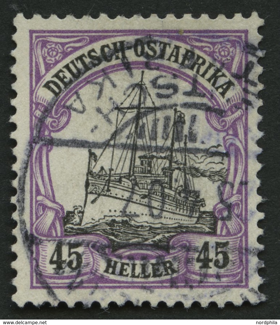 DEUTSCH-OSTAFRIKA 28b O, 1905, 45 H. Rotviolett/schwarz, Ohne Wz., Pracht, Gepr. Bothe, Mi. 110.- - Duits-Oost-Afrika