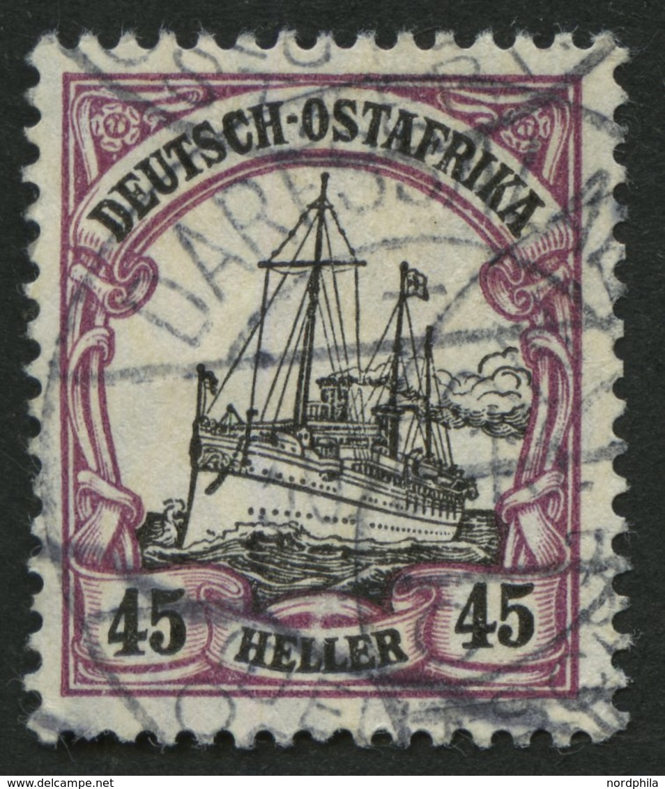 DEUTSCH-OSTAFRIKA 36b O, 1906, 45 H. Mittelbraunviolett/schwarz, Mit Wz., Pracht, Gepr. Bothe, Mi. 70.- - Africa Orientale Tedesca