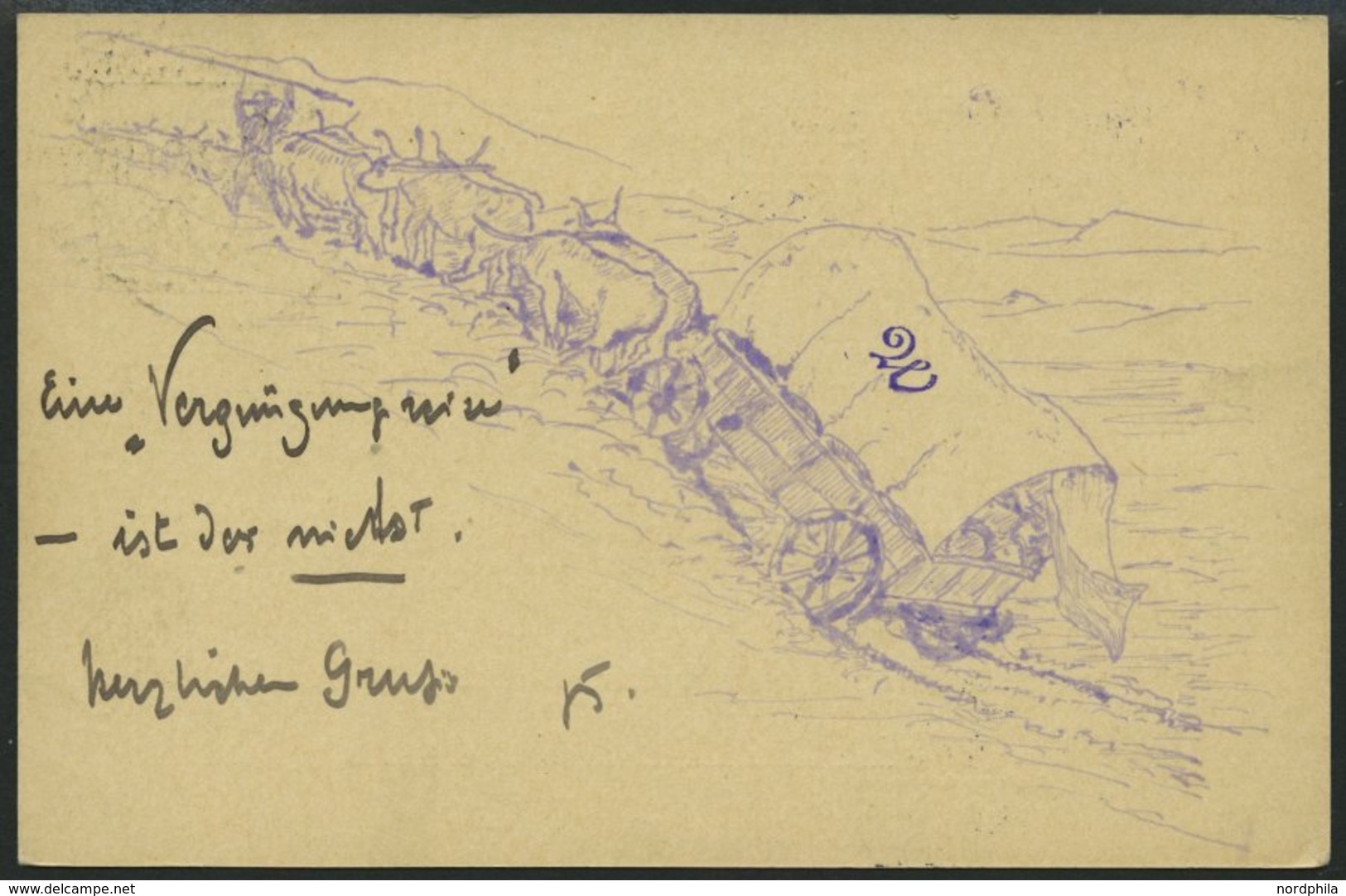 DSWA P 13 BRIEF, 1902, 5 Pf. Grün Mit Stempel WATERBERG, 27.3. (ohne Jahreszahl 1902), Prachtkarte Nach Oppeln - German South West Africa