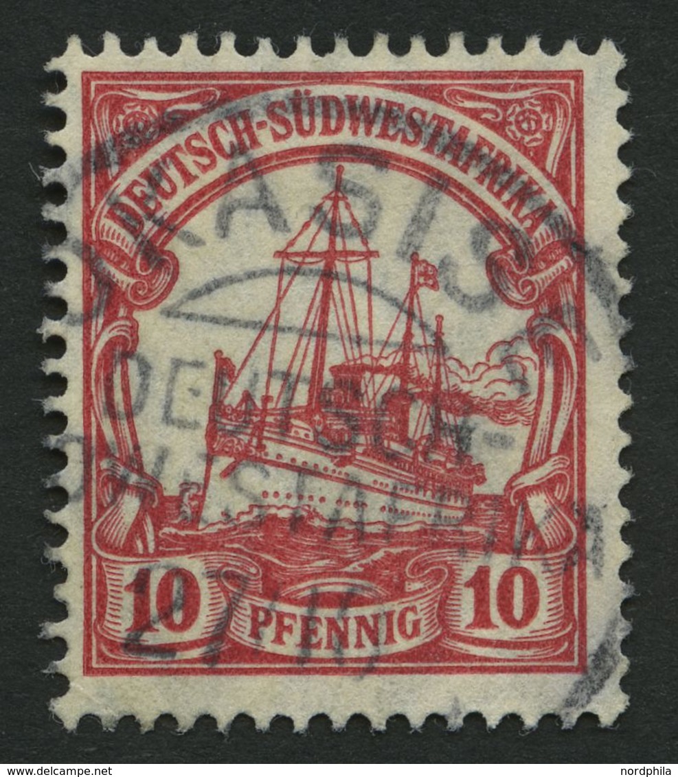 DSWA 26 O, OKASISE Auf 10 Pf. Karminrot, Pracht - German South West Africa