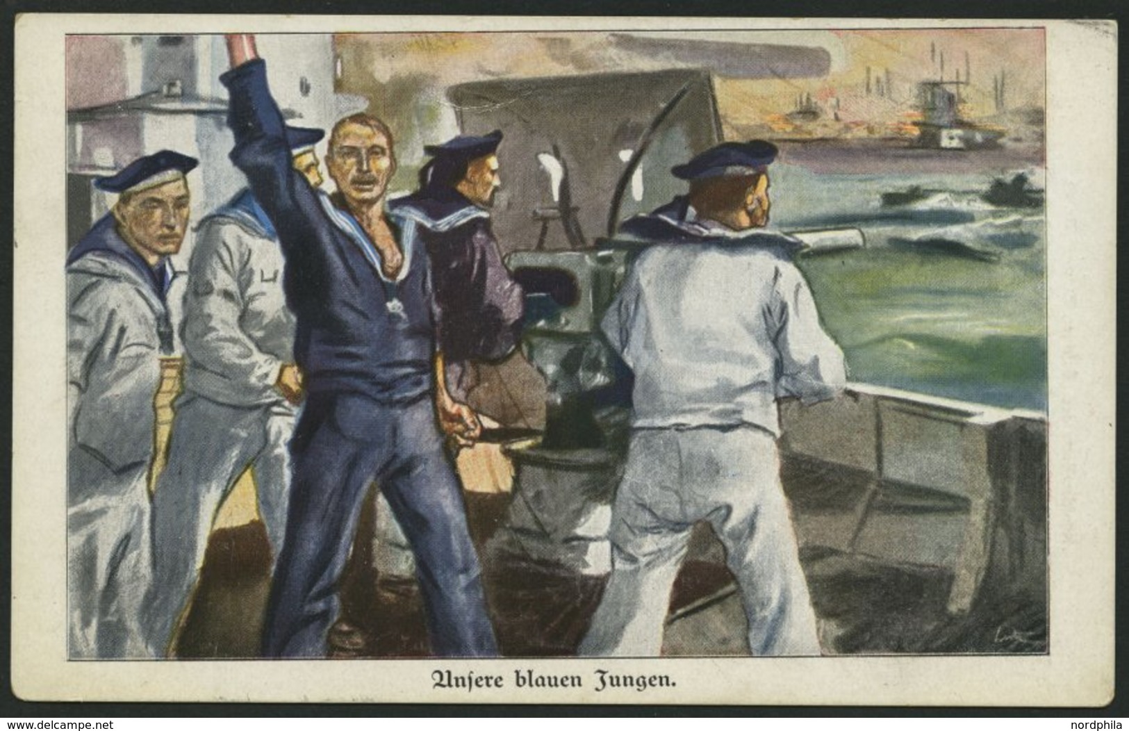 MSP VON 1914 - 1918 212 (Vorposten-Halbflottille Kiel), 26.8.1916, Feldpost-Ansichtskarte Von Bord Eines Vorpostenbootes - Turkse Rijk (kantoren)