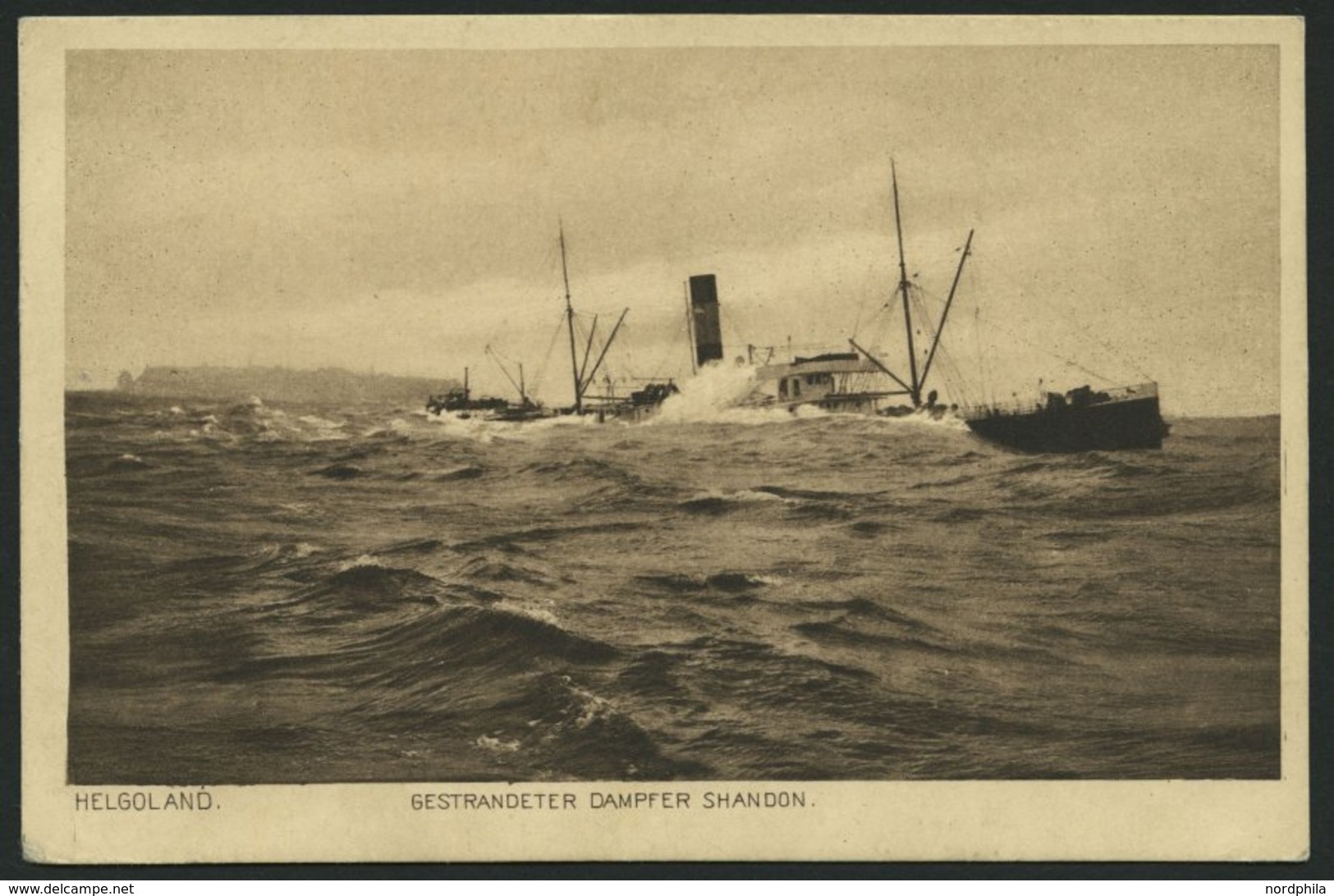 MSP VON 1914 - 1918 414 (Kriegsfeuerschiff Steingrund, Nr. Unklar) In Schwarzviolett, 18.5.1917, Feldpost-Ansichtskarte  - Turkey (offices)