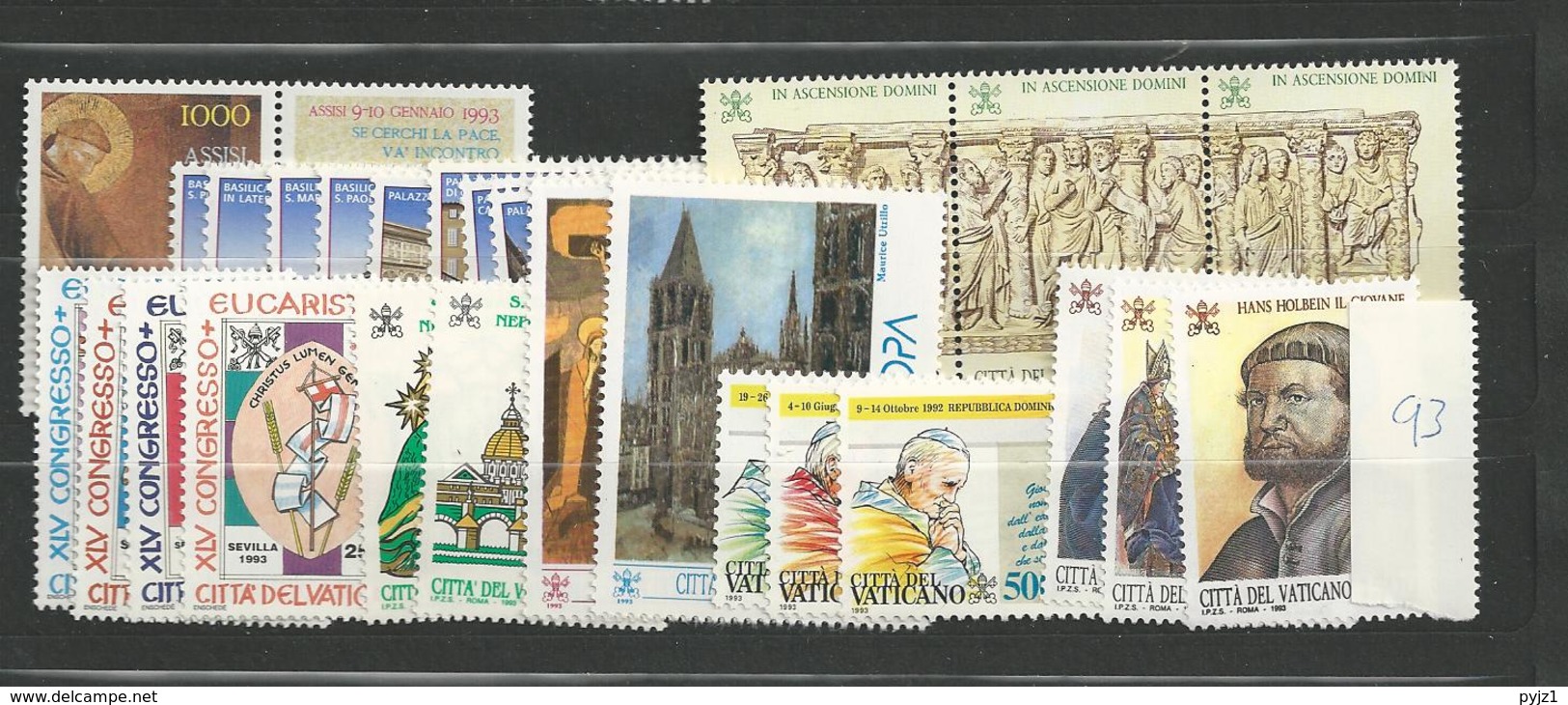 1993 MNH Vaticano, Vatikanstaat, Year Collection, Postfris** - Annate Complete