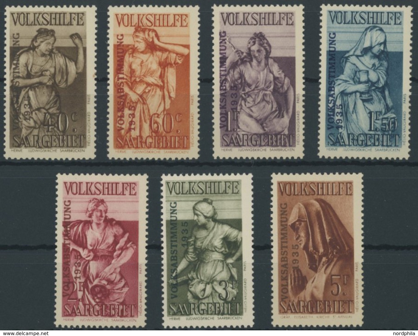 SAARGEBIET **, 1934, Volksabstimmung, Prachtsatz, Mi. 170.- - Andere & Zonder Classificatie