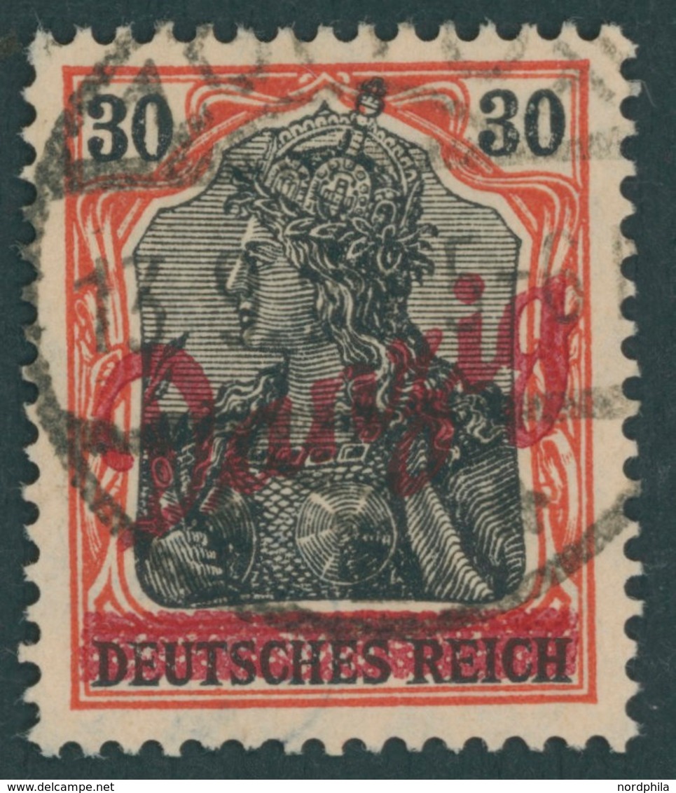 FREIE STADT DANZIG 37 O, 1920, 30 Pf. Kleiner Innendienst, Pracht, Gepr. Kniep Und Infla, Mi. 250.- - Other & Unclassified