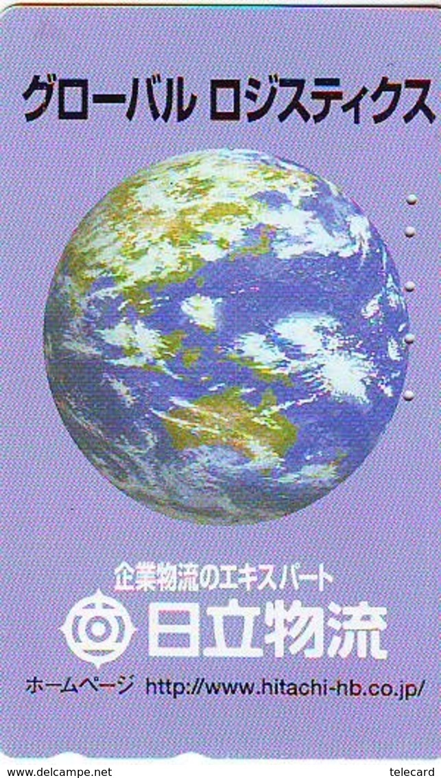 Télécarte Japon *  ESPACE (996)  GLOBE * SATELLITE * TERRESTRE * MAPPEMONDE Telefonkarte Phonecard JAPAN - Espace