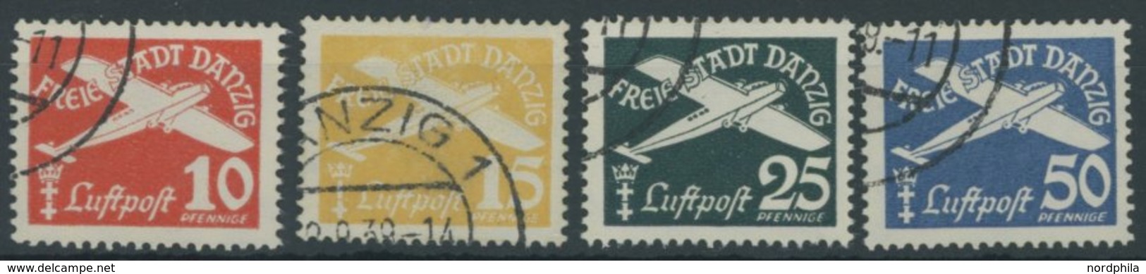 FREIE STADT DANZIG 298-301 O, 1938, Flugpost, Wz. 5, Prachtsatz, Mi. 100.- - Andere & Zonder Classificatie