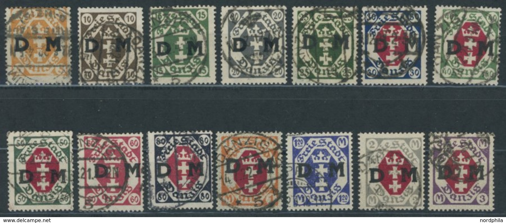 DIENSTMARKEN D 1-14 O, 1921, Kleines Staatswappen, Fast Nur Prachterhaltung, Jeder Wert Gepr. Infla, Mi. 300.- - Altri & Non Classificati