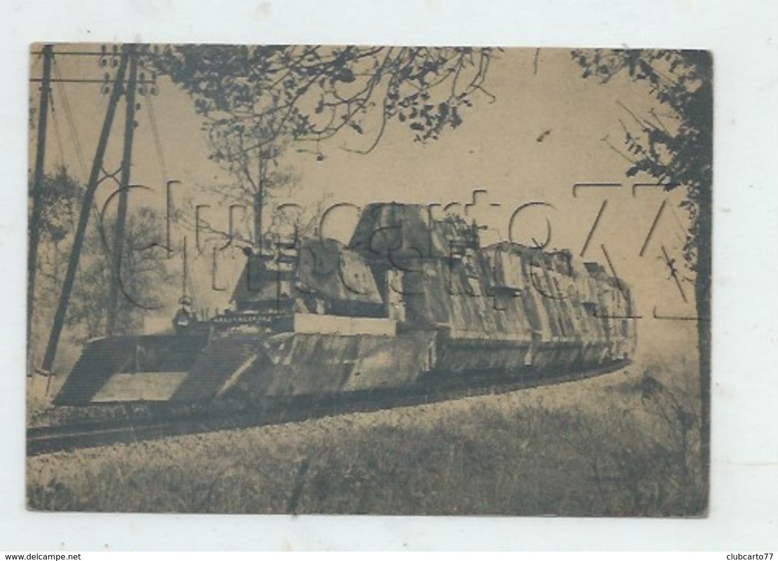 Saint-Bérain-sur-Dheune (71) : GP Du Train Blindée De L'armée Allemande Pris Par Les Soldats De La 1er Armée En 1944 GF. - Autres & Non Classés