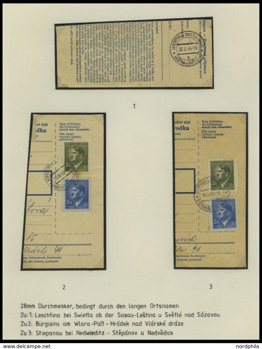 BÖHMEN UND MÄHREN Brief,** , 1939-45, interessante Sammlung Böhmen und Mähren in 2 Bänden, der Hauptwert liegt in den 60