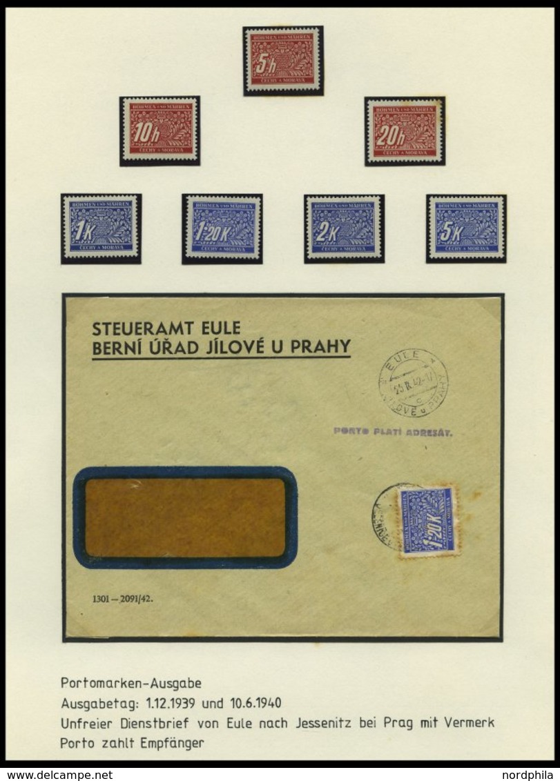 BÖHMEN UND MÄHREN Brief,** , 1939-45, interessante Sammlung Böhmen und Mähren in 2 Bänden, der Hauptwert liegt in den 60