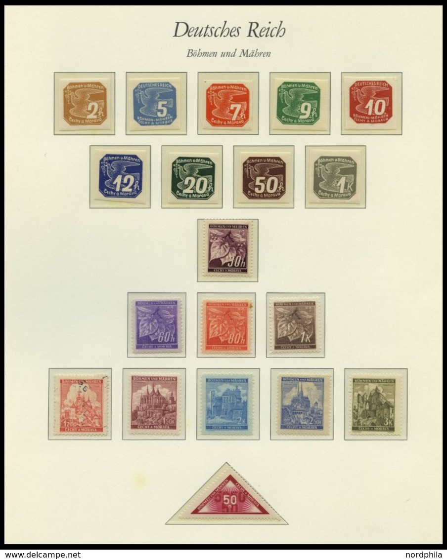 BÖHMEN UND MÄHREN Brief,** , 1939-45, interessante Sammlung Böhmen und Mähren in 2 Bänden, der Hauptwert liegt in den 60