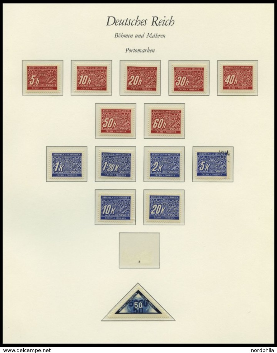 BÖHMEN UND MÄHREN Brief,** , 1939-45, interessante Sammlung Böhmen und Mähren in 2 Bänden, der Hauptwert liegt in den 60