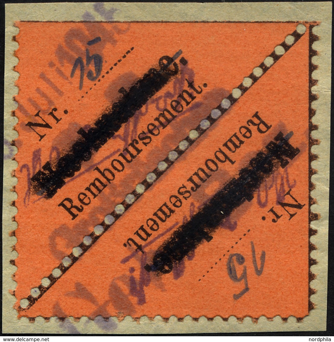 GROSSRÄSCHEN-VORLÄUFER V 2AI Paar BrfStk, 1945, 15 Pf. Schwarz Auf Bräunlichrot Im Paar, Nachnahme In Antiqua, Prachtbri - Private & Local Mails